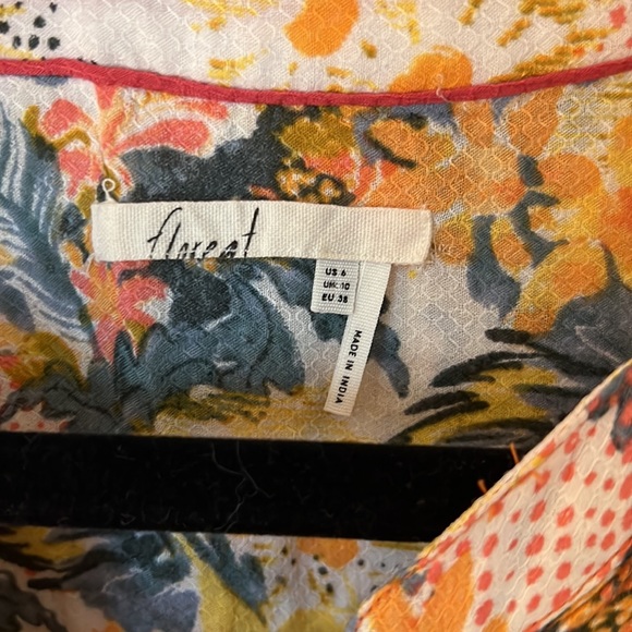 Anthropologie Floral Spring Sleeveless Top - Picture 4 of 6